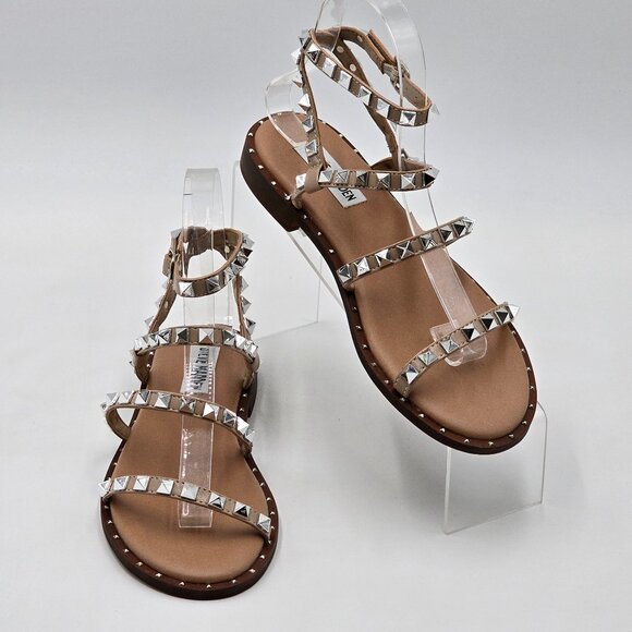 Steve Madden Studded Wrap Around Ankle Strap Sandals - NWOT - Picture 10 of 16